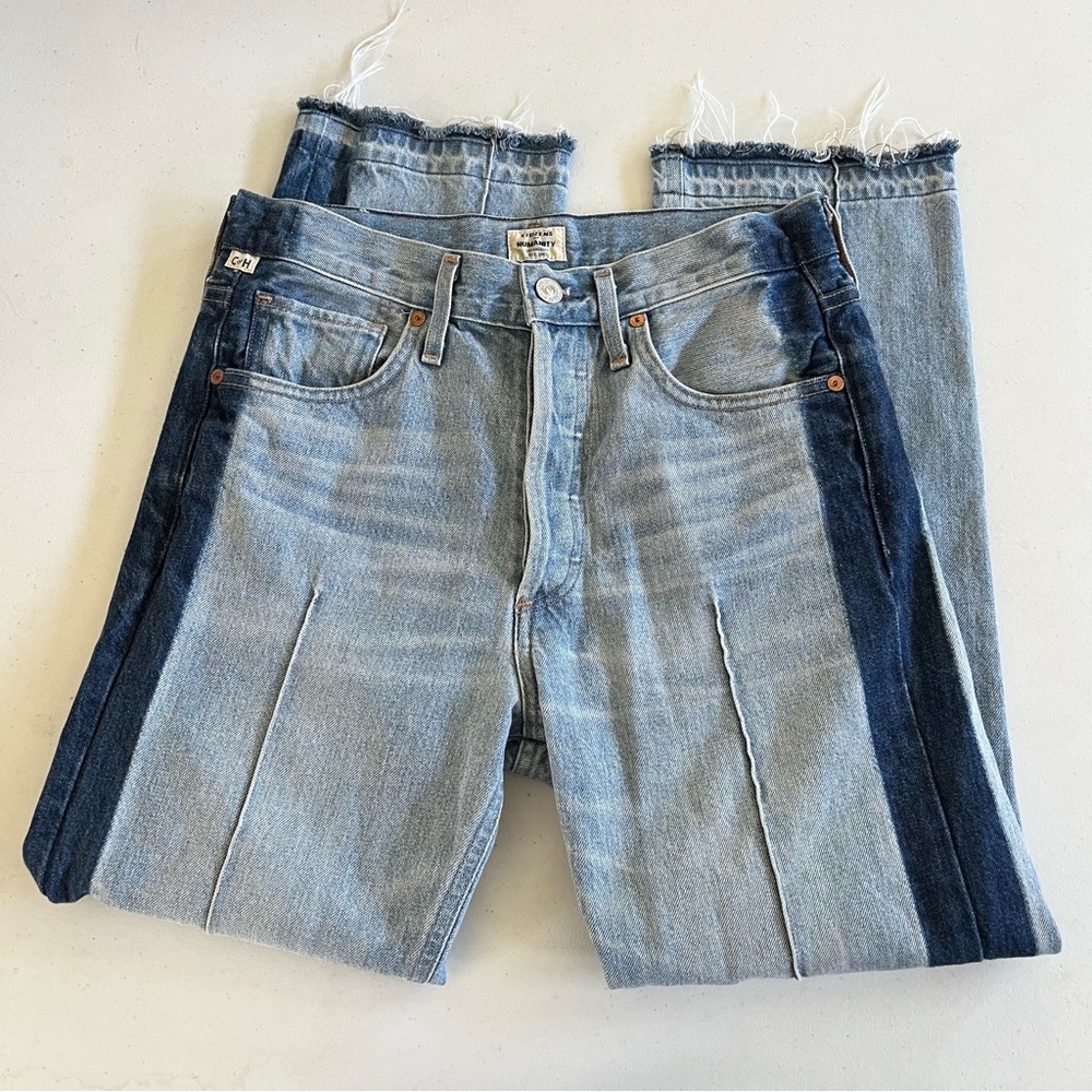 Citizens of Humanity Gia High Rise Ankle Straight Leg jean in tuxedo cypress 26